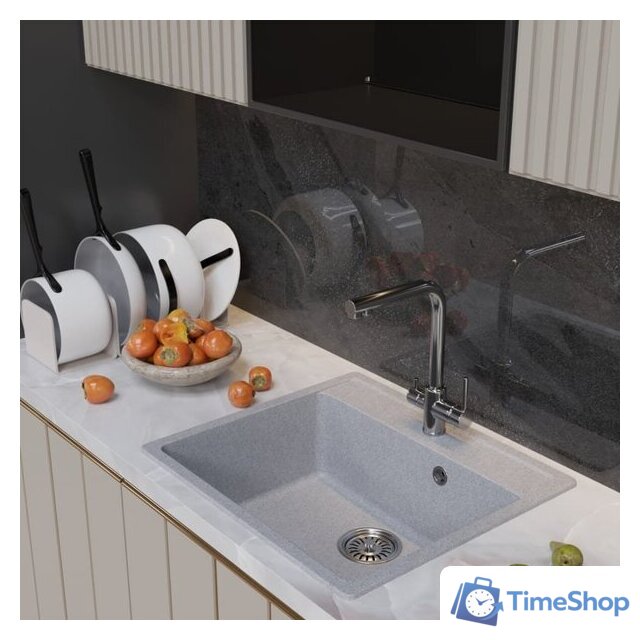 Кухонная мойка Mixline ML-GM15 551916 (серый) - Изображение №4 — Интернет-магазин Time-Shop
