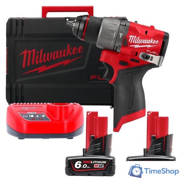 Ударная дрель-шуруповерт Milwaukee M12 FUEL M12FPD2-602X 4933479870 (с 2-мя АКБ 6 Ач, кейс) - Изображение №1 — Интернет-магазин Time-Shop