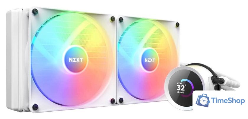 Система жидкостного охлаждения для процессора NZXT Kraken 280 RGB RL-KR280-W1 - Изображение №1 — Интернет-магазин Time-Shop