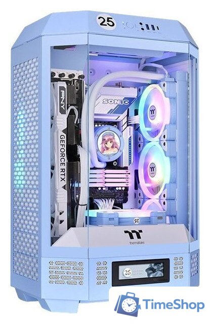 Корпус Thermaltake The Tower 300 Hydrangea Blue CA-1Y4-00SFWN-00 - Изображение №1 — Интернет-магазин Time-Shop