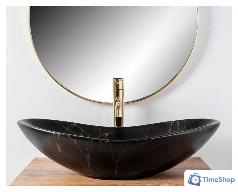 Умывальник Rea Royal 60 (черный мрамор матовый) - Изображение №3 — Интернет-магазин Time-Shop