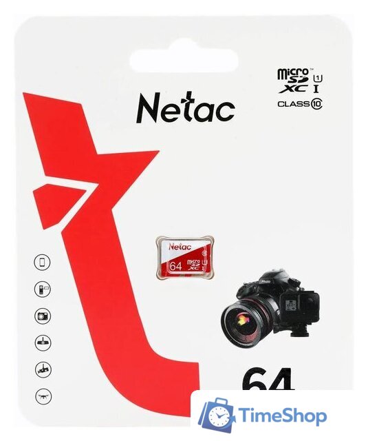 Карта памяти Netac microSDXC P500 ECO 64GB - Изображение №1 — Интернет-магазин Time-Shop
