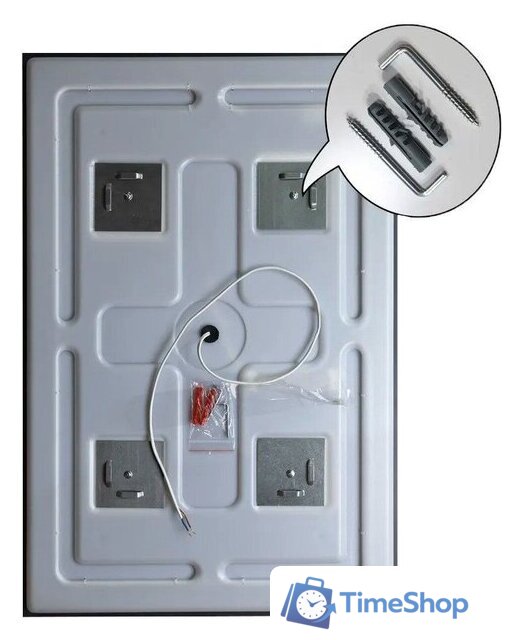  Пекам Зеркало Greta Fly 60x90 GretaFly-60x90B (с подсветкой и бесконтактным сенсором) - Изображение №7 — Интернет-магазин Time-Shop