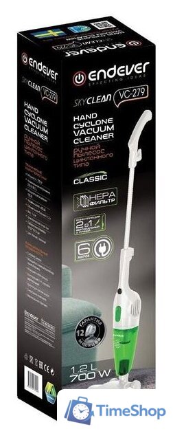 Пылесос Endever Skyclean VC-279 - Изображение №2 — Интернет-магазин Time-Shop