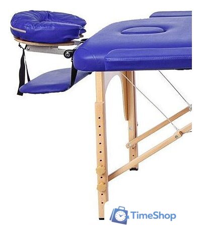 Массажный стол Atlas Sport 70 см складной 3-с деревянный (синий) - Изображение №4 — Интернет-магазин Time-Shop