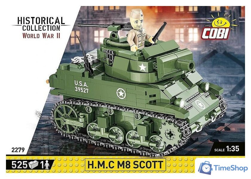 Конструктор Cobi Historical Collection WWII H.M.C. M8 Scott - Изображение №3 — Интернет-магазин Time-Shop