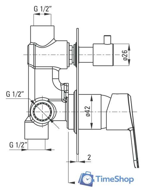 Смеситель Deante Arnika BQA 044P - Изображение №2 — Интернет-магазин Time-Shop