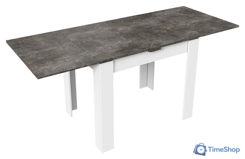 Кухонный стол Трия Промо тип 3 (белый/ателье темный) - Изображение №2 — Интернет-магазин Time-Shop