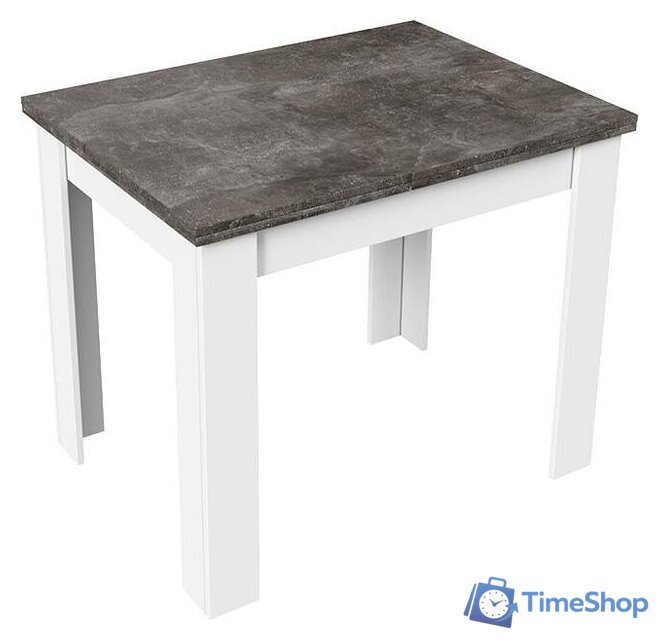 Кухонный стол Трия Промо тип 3 (белый/ателье темный) - Изображение №1 — Интернет-магазин Time-Shop