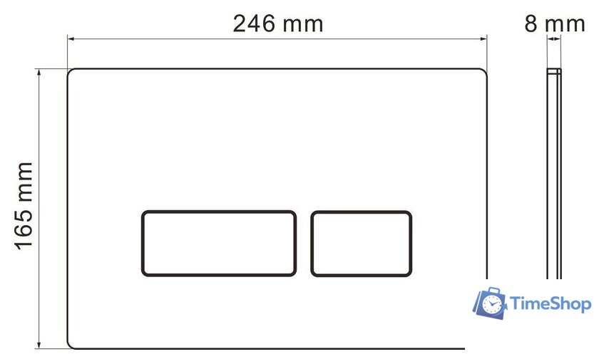Унитаз подвесной Roxen Antares One Rimless 6 в 1 StounFix Dual Fresh 577729 (кнопка: черный матовый) - Изображение №23 — Интернет-магазин Time-Shop