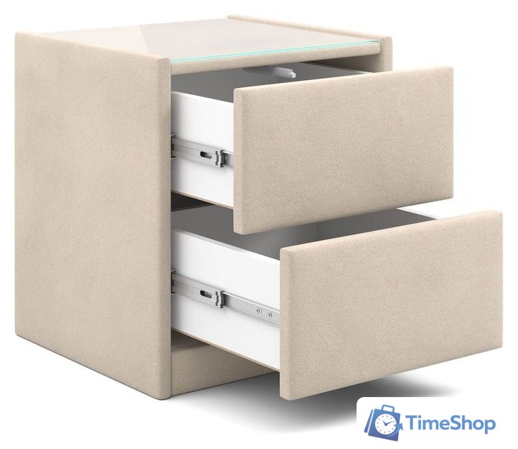 Тумба Мебельград Аризона мягкая (мора бежевый) - Изображение №3 — Интернет-магазин Time-Shop