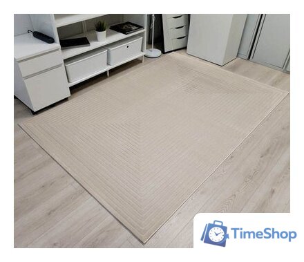 Ковер для жилой комнаты Radjab Carpet Сканди Сизаль Прямоугольник 10936B 12227RK (1.4x2, Krem/Krem) - Изображение №2 — Интернет-магазин Time-Shop