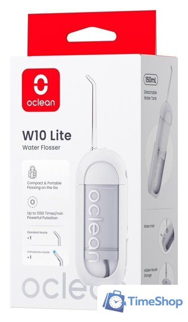 Ирригатор  Oclean W10 Lite (белый) - Изображение №17 — Интернет-магазин Time-Shop