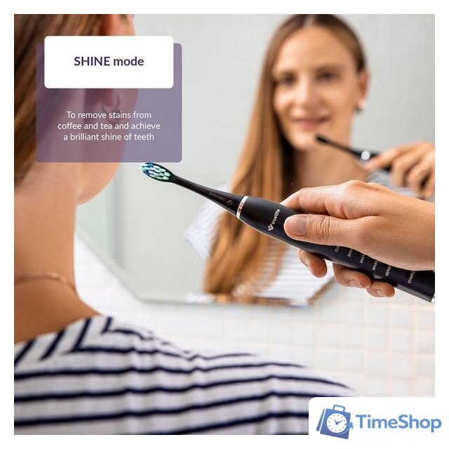 Электрическая зубная щетка TrueLife SonicBrush Clean30 (черный) - Изображение №6 — Интернет-магазин Time-Shop