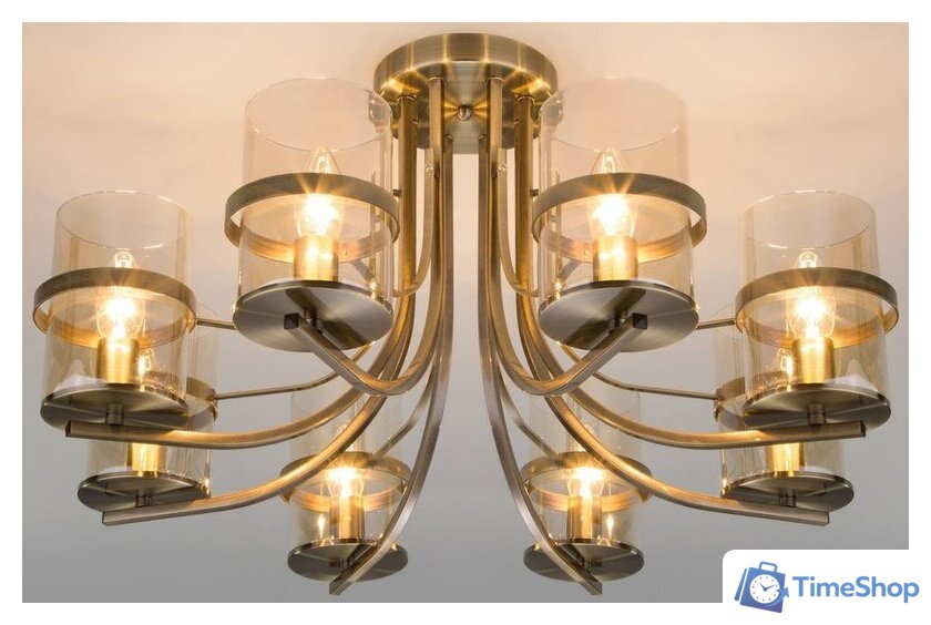 Припотолочная люстра Евросвет 60085/8 (Antique Bronze) - Изображение №3 — Интернет-магазин Time-Shop