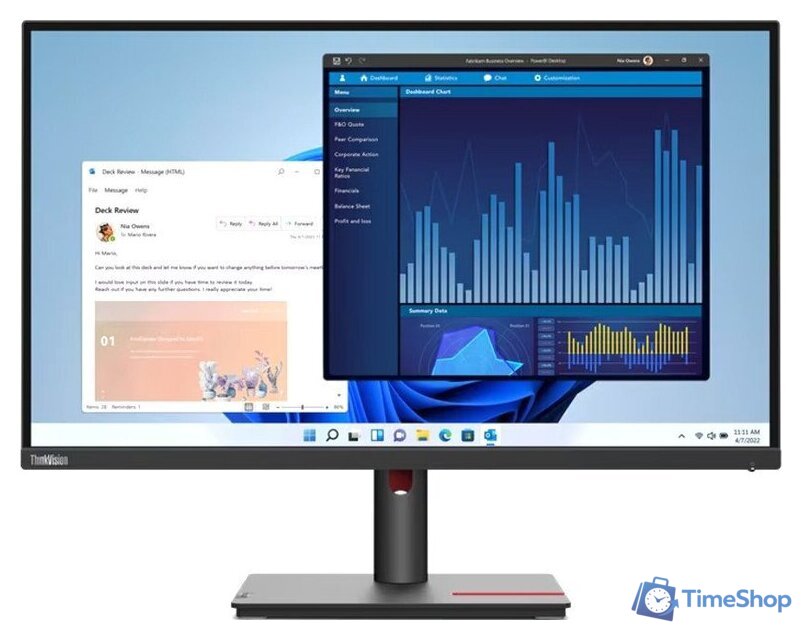 Монитор Lenovo ThinkVision T27p-30 63A9GAT1EU - Изображение №1 — Интернет-магазин Time-Shop