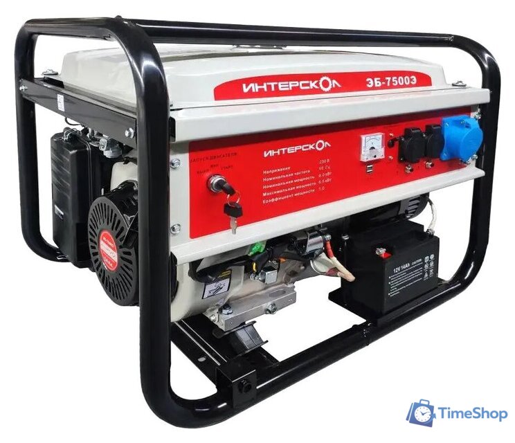 Бензиновый генератор Интерскол ЭБ-7500Э - Изображение №1 — Интернет-магазин Time-Shop