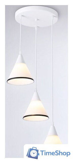 Подвесная люстра Ambrella light Traditional TR3167/3 WH/BK (белый/черный) - Изображение №1 — Интернет-магазин Time-Shop