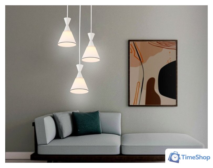 Подвесная люстра Ambrella light Traditional TR3167/3 WH/BK (белый/черный) - Изображение №8 — Интернет-магазин Time-Shop