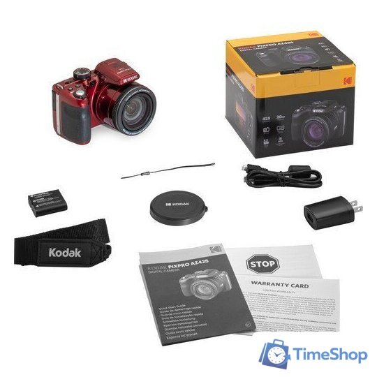 Фотоаппарат Kodak Astro Zoom AZ405 (красный) - Изображение №9 — Интернет-магазин Time-Shop