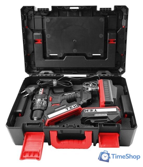 Дрель-шуруповерт TEH TDBL1020-2B (с 2-мя АКБ, кейс) - Изображение №13 — Интернет-магазин Time-Shop