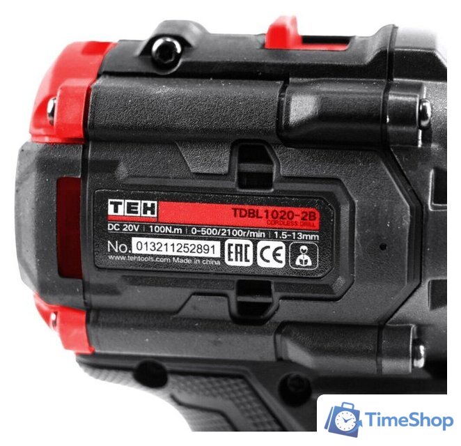 Дрель-шуруповерт TEH TDBL1020-2B (с 2-мя АКБ, кейс) - Изображение №5 — Интернет-магазин Time-Shop