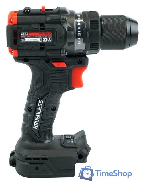 Дрель-шуруповерт TEH TDBL1020-2B (с 2-мя АКБ, кейс) - Изображение №4 — Интернет-магазин Time-Shop