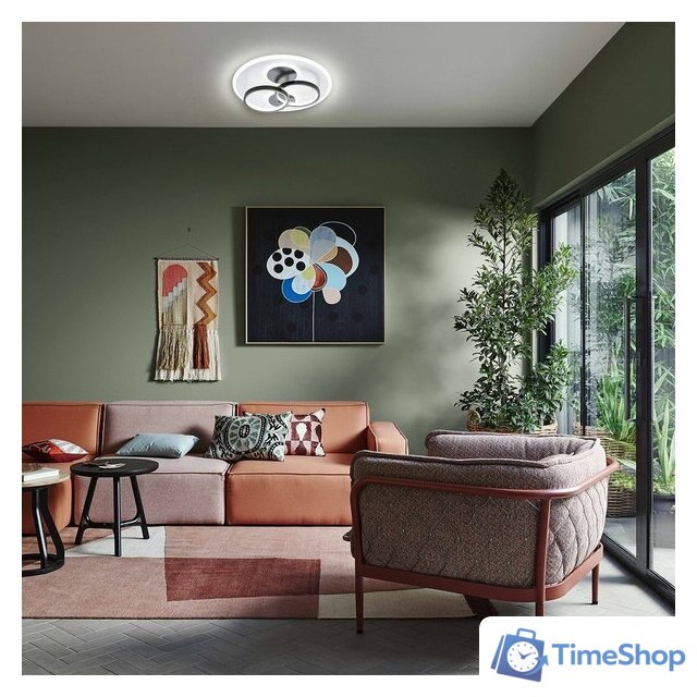 Припотолочная люстра Escada 10235/4LED Round (черный/белый) - Изображение №6 — Интернет-магазин Time-Shop