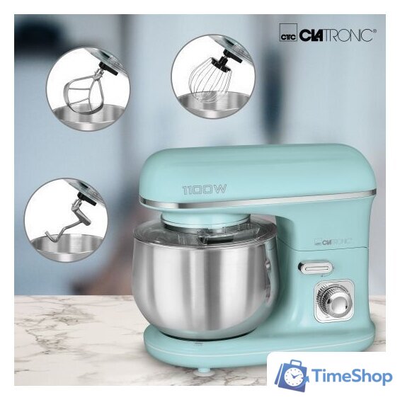 Планетарный миксер Clatronic KM 3711 (мятный) - Изображение №2 — Интернет-магазин Time-Shop