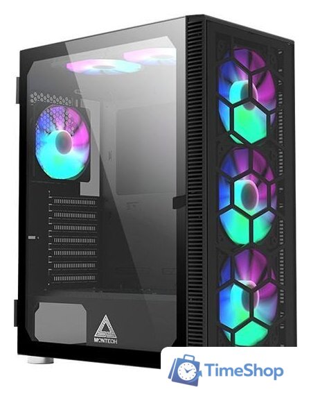 Корпус Montech X3 Glass (черный) - Изображение №1 — Интернет-магазин Time-Shop