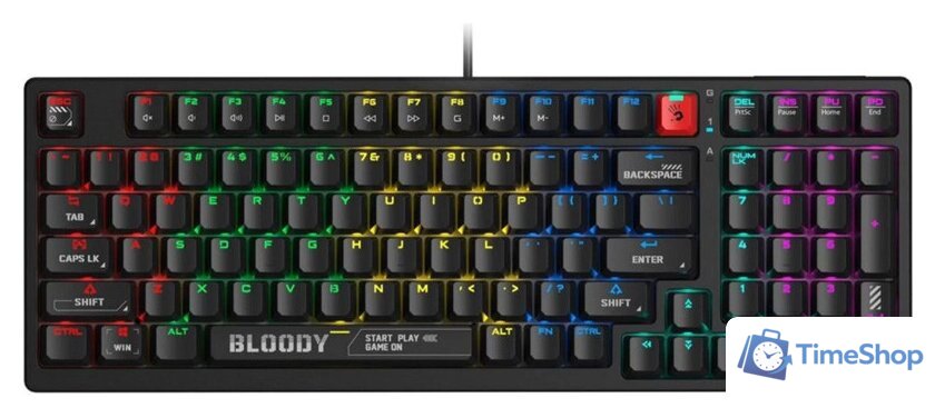 Клавиатура A4Tech Bloody S98 (Bloody BLMS Red Plus) - Изображение №1 — Интернет-магазин Time-Shop