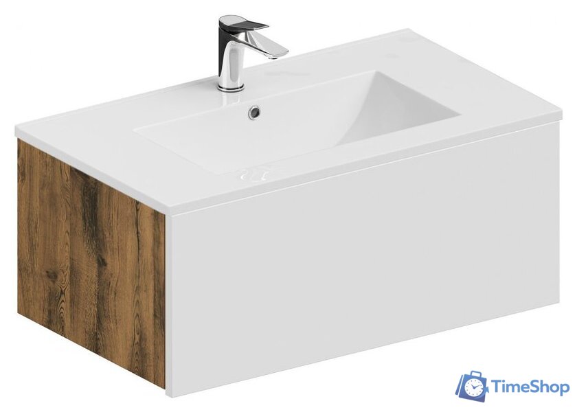  ЗОВ Тумба с умывальником Кито 60 K60LA0MWM-OL60 (аттик/белый матовый) - Изображение №1 — Интернет-магазин Time-Shop