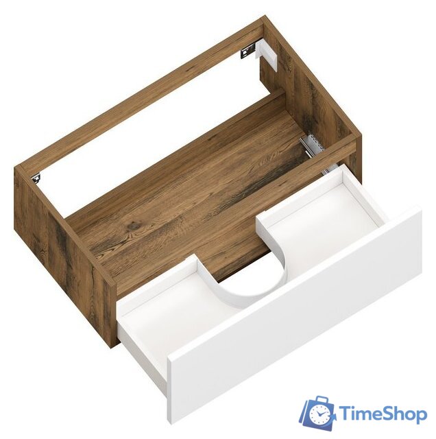  ЗОВ Тумба с умывальником Кито 60 K60LA0MWM-OL60 (аттик/белый матовый) - Изображение №3 — Интернет-магазин Time-Shop