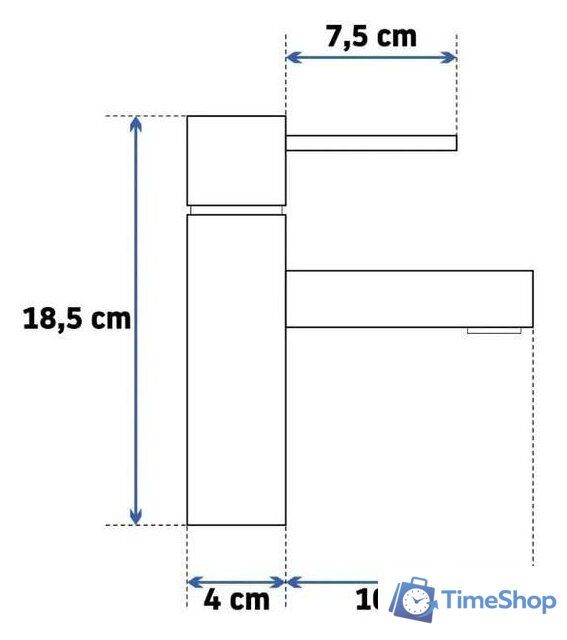 Смеситель Rea Tess REA-B8865 (золотой) - Изображение №4 — Интернет-магазин Time-Shop