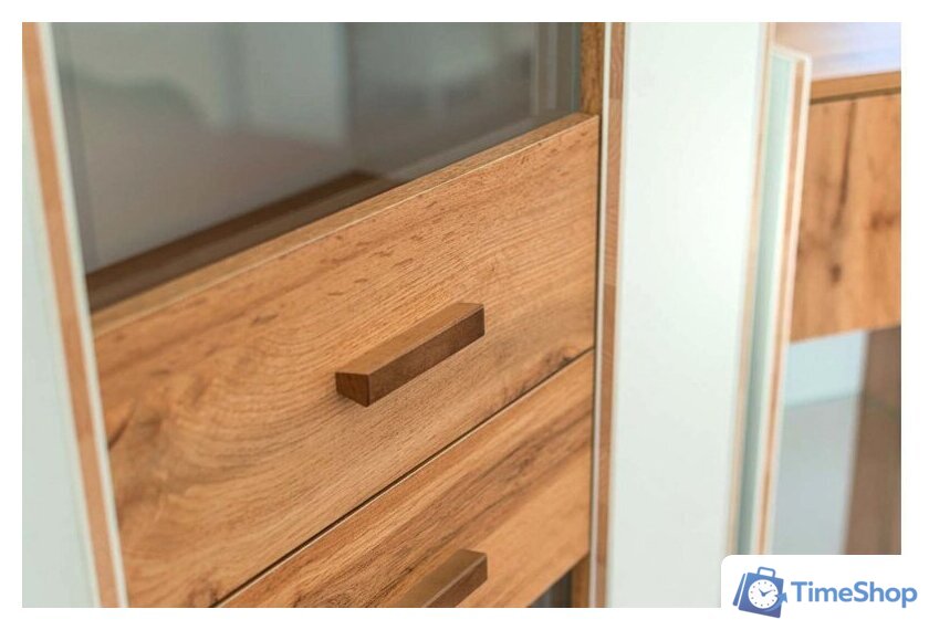 Полка Неман мебель Сканди МН-036-05 (дуб вотан/белый) - Изображение №2 — Интернет-магазин Time-Shop