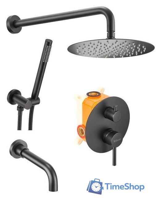 Душевая система  Milacio Ultra 150 MCU.150.MB - Изображение №1 — Интернет-магазин Time-Shop