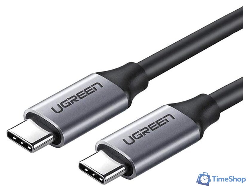 Кабель Ugreen US161 50751 USB Type-C - USB Type-C (1.5 м, черный/серый) - Изображение №1 — Интернет-магазин Time-Shop