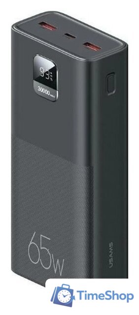 Внешний аккумулятор Usams CD185 PB68 30000mAh (черный) - Изображение №1 — Интернет-магазин Time-Shop