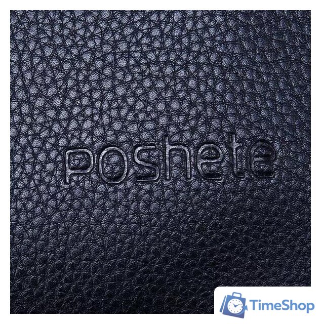 Мужская сумка Poshete 249-C003-BLK (черный) - Изображение №5 — Интернет-магазин Time-Shop