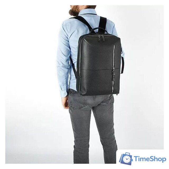 Мужская сумка Poshete 249-C003-BLK (черный) - Изображение №6 — Интернет-магазин Time-Shop