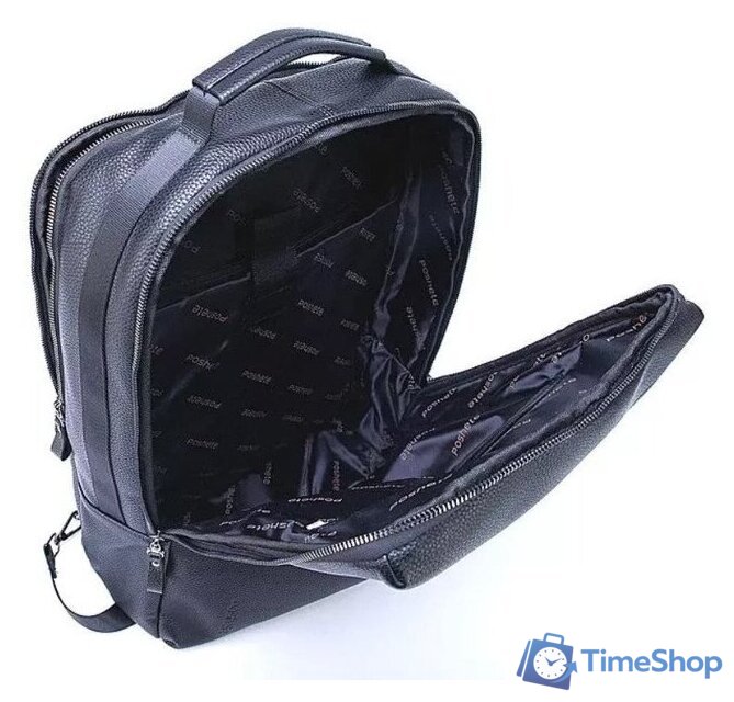 Мужская сумка Poshete 249-C003-BLK (черный) - Изображение №4 — Интернет-магазин Time-Shop