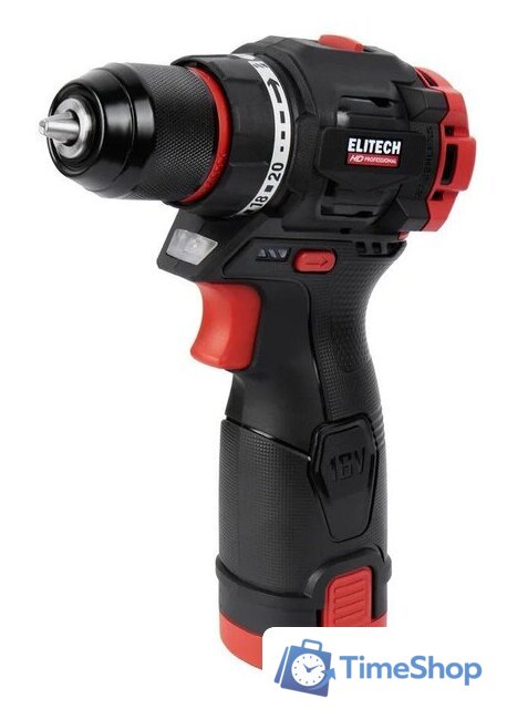Дрель-шуруповерт ELITECH HD Professional CD 16L2 E2201.039.01 HD (с 2-мя АКБ, кейс) - Изображение №1 — Интернет-магазин Time-Shop