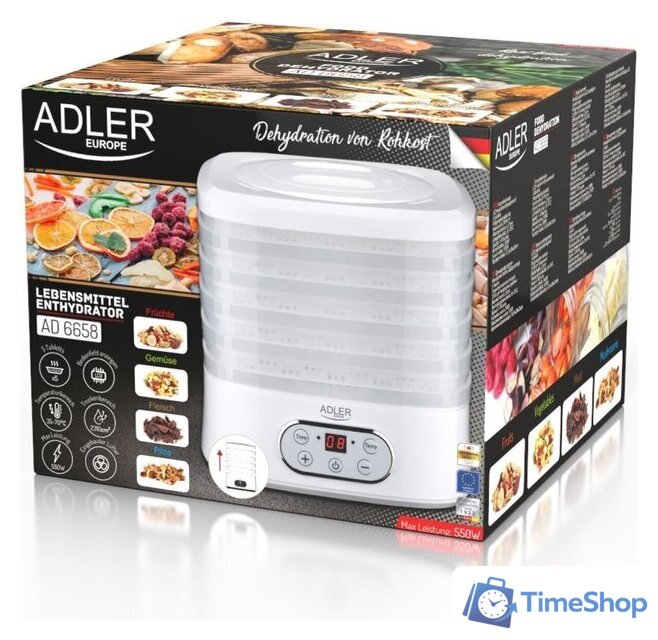Сушилка для овощей и фруктов Adler AD 6658 - Изображение №6 — Интернет-магазин Time-Shop