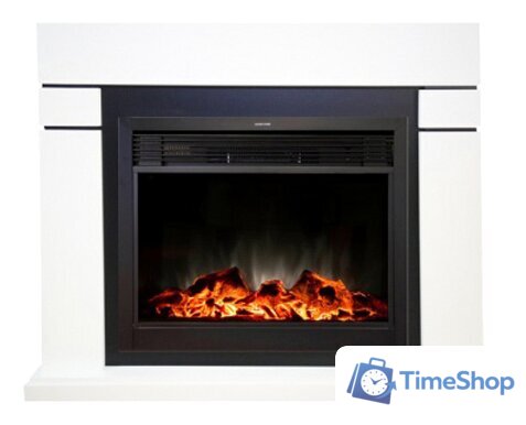 Каминокомплект Smolcom Lindos MB/JUP/SYM26 с RealFlame Moonblaze Deluxe-S BL LT (белый) - Изображение №1 — Интернет-магазин Time-Shop