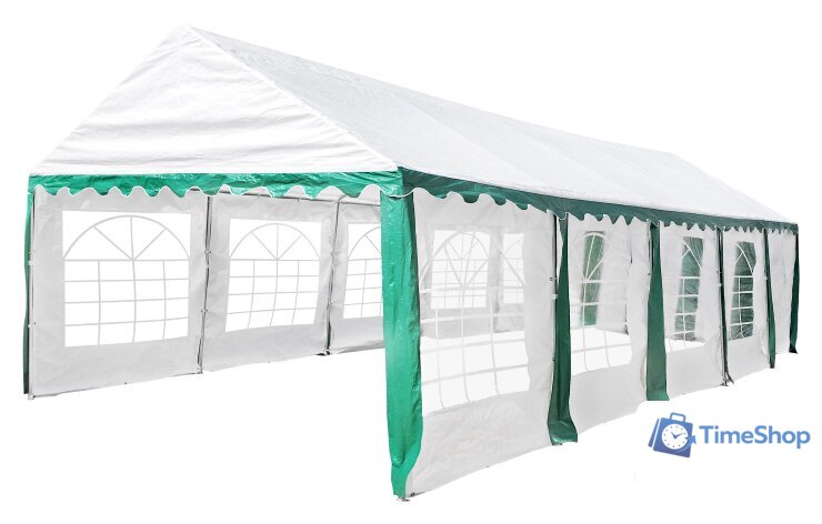 Тент-шатер Sundays Party 4x10 (белый/зеленый) - Изображение №1 — Интернет-магазин Time-Shop