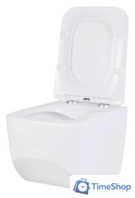 Унитаз подвесной Roxen Boro в комплекте с инсталляцией StounFix Dual Fresh 6 в 1 540025 (кнопка: белый глянец) - Изображение №5 — Интернет-магазин Time-Shop