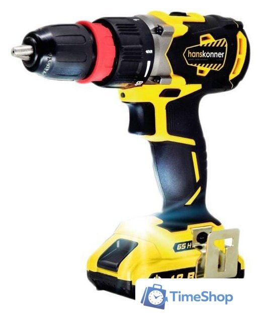 Дрель-шуруповерт Hanskonner HCD1865BLC (с 2-мя АКБ) - Изображение №1 — Интернет-магазин Time-Shop