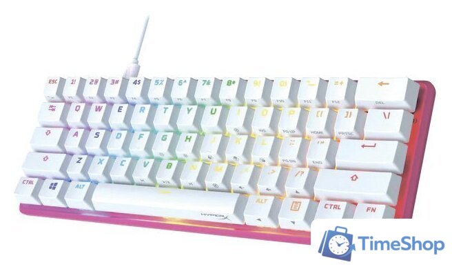 Клавиатура HyperX Alloy Origins 60 Pink (HyperX Red, нет кириллицы) - Изображение №3 — Интернет-магазин Time-Shop