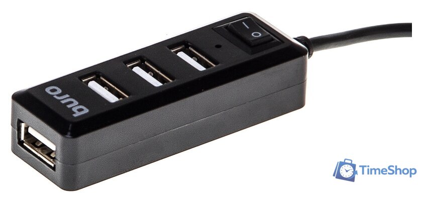 USB-хаб Buro BU-HUB4-0.5L-U2.0 - Изображение №2 — Интернет-магазин Time-Shop