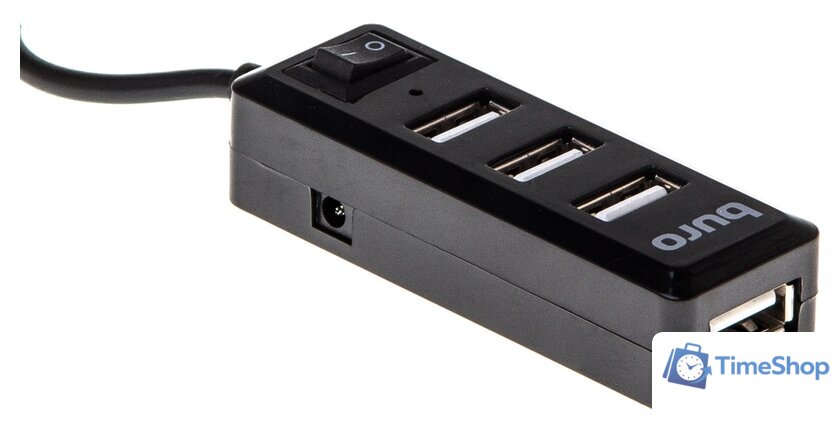 USB-хаб Buro BU-HUB4-0.5L-U2.0 - Изображение №1 — Интернет-магазин Time-Shop